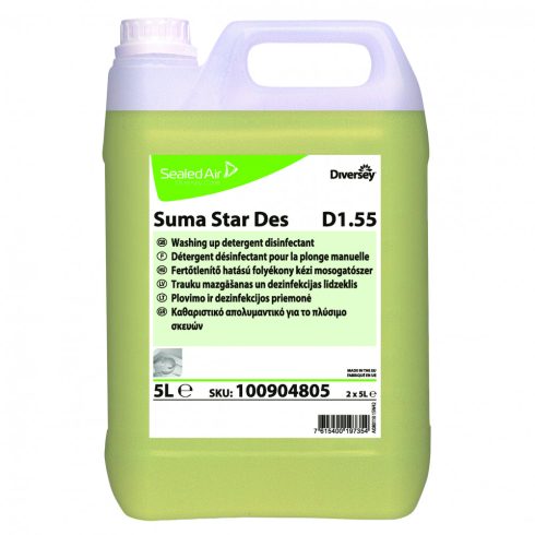 Suma Star Des D1.55 fertőtlenítő hatású kézi mosó, tisztító szer (5l)