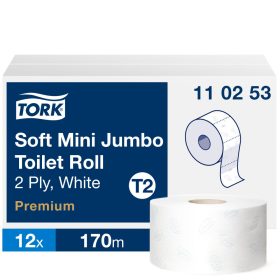   T2 110253 Tork Soft mini Jumbo midi toalettpapír toalett wc papír 
