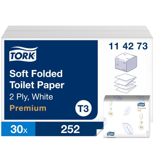 T3 114273 Tork Soft hajtogatott toalettpapír