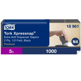   N4 18961 Tork Xpressnap Extra Soft adagolós szalvéta Fekete