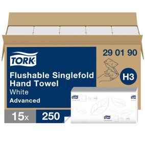   H3 290190 Tork Singlefold toalettbe dobható  Z hajtogatott kéztörlő papírtörlő