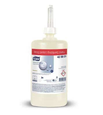 S1 409801 Tork kézfertőtlenítő folyékony szappan 6x1L (Megszűnő termék! helyette: 420710)