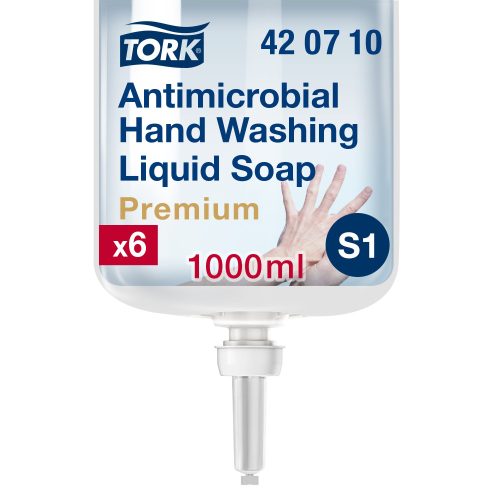 S1 420710 Tork alkoholmentes fertőtlenítő folyékony szappan 6x1L