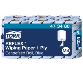   M4 473480 Tork Reflex törlőpapír, belsőmagos, kék, 1 rét, 300m (M4)