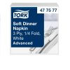 477577 Tork Soft Dinner szalvéta fehér