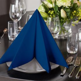   478856 Tork Premium Linstyle Dinner textilhatású szalvéta Sötétkék