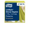 478876 Tork Premium Linstyle Dinner textilhatású szalvéta Pisztácia