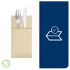 509601 Tork Premium Linstyle Dinner textilhatású szervizszalvéta Krém