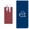 509603 Tork Premium Linstyle Dinner textilhatású Szervizszalvéta Bordó