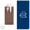509605 Tork Premium Linstyle Dinner textilhatású Szervizszalvéta Kakaó