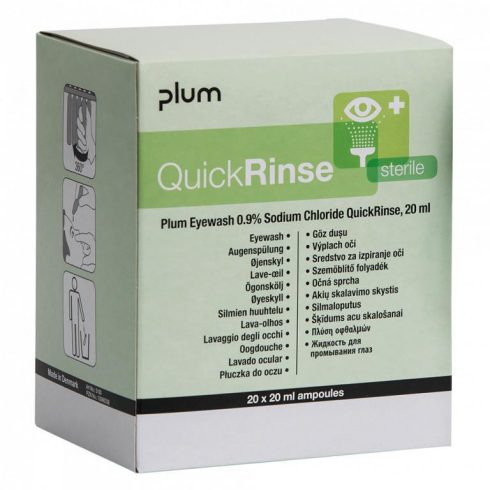 Plum QuickRinse Steril Szemkimosó Ampulla 1 csomag (5db ampulla)