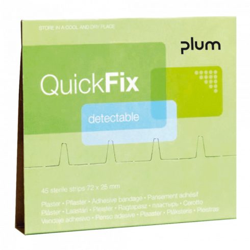 Plum QuickFix kimutatható fémszálas ragtapasz 45 db-os