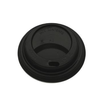 PS fekete pohártető ivólyukkal 150-180 ml-es papírpohárhoz KDL7