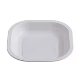   Fóliával zárható fehér PP TOP edény 400 ml 11,5 gr 180x180x25 mm PPTHL50