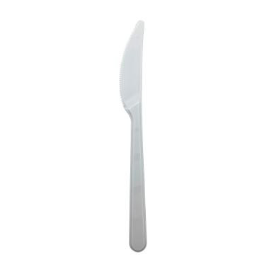 Többször használható  kés, PS, fehér,180 mm (zebra)