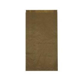   Ablak nélküli papírtasak, barna, kraft, 230+2x60x450mm, 35gr