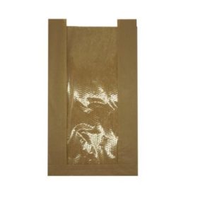   Ablakos tasak, barna, 35g, 230+80x390mm, nyomatlan, perf. 150 mm