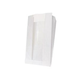   Ablakos papírtasak, fehér, 35gr, 230+50x450mm ablak: 120mm (2 kg-os)