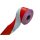 SIGTAPE-R Figyelmeztető szalag piros-fehér, 75mmx100m, nem ragadós