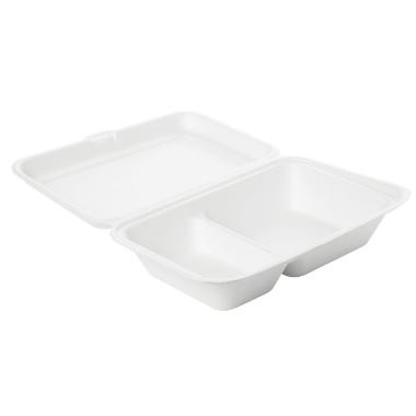 Duni 182543 Menübox bagasse ecoecho 241x163x65 cm, 470/300 ml, 5x50db/csomag