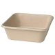 Duni 177006 ecoecho box, bagasse, barna, 900 ml, 155x155x53 mm, 9 csomag x 40 db