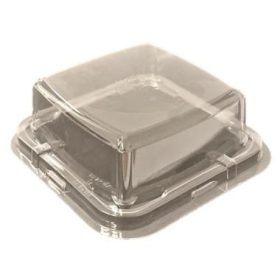   Tető víztiszta négyszögletes 122x122x68mm (alj: 0808DX30)