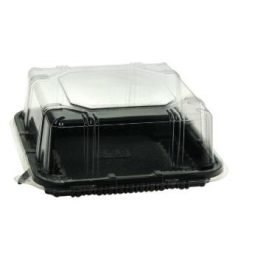   APET Tortadoboz szögletes víztiszta tető 110x100x60mm /alj: 1110DXN30/