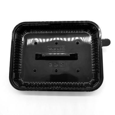 APET Tortadoboz szögletes fekete alj 2X 140x40x25mm /tető: 1410DXN02, 1410DXN03/
