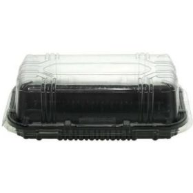   APET Tortadoboz szögletes víztiszta tető 160x85x80mm /alj: 1608DXN30, 30AL/