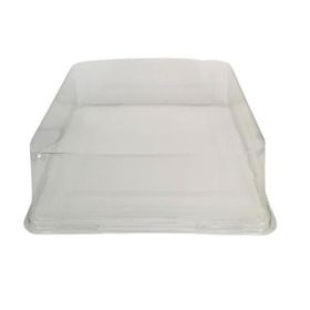   APET Tortadoboz szögletes víztiszta tető 190x190x80mm (H:100) nem címkézett