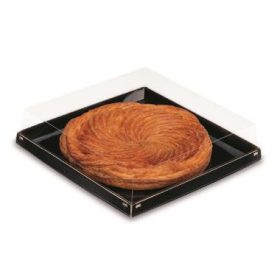   Kraft Tortadoboz szögletes fekete alj 270x270x20 mm LX27RNB /tető: DS27H65, H85/