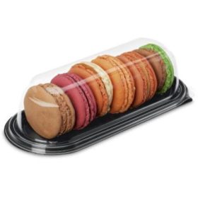   Eckler süteményes doboz (RPET alj+OPS tető egyben) 180x75x45mm