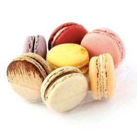   Macaron tartó tetővel - 7 darabos - Ø130 mm H:20 mm - 75 pár/#