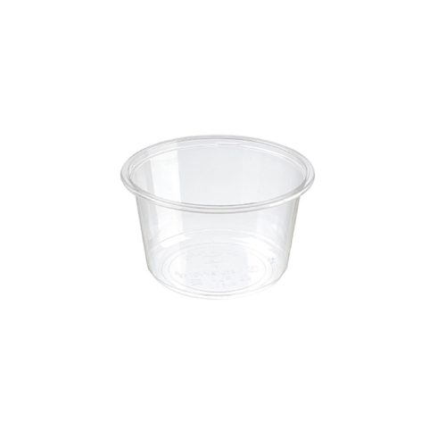 PLA átlátszó salátás tál 500ml 121×121×73mm P500, tető: C121