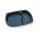 Grand Chef ovális tálca 2 részes PP fekete 255x185x35 mm CV80B