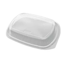   Grand Chef ovális tálca tető 1 részes PP víztiszta 255x185x35 mm CC80M40