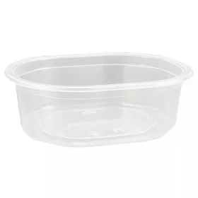   Oktogon tálka 375 ml PP víztiszta ÚJ (Coveris) 130295/134697