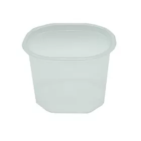   Oktogon tálka 750 ml PP víztiszta ÚJ (Coveris) 130297/134695