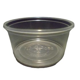   Kerek tálka PP műanyag 125ml, 101mm átmérővel natur (Hagner)