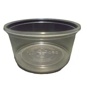   Kerek tálka PP műanyag 125ml, 101mm átmérővel natur (Hagner)(tető:22000082)
