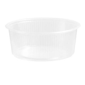   Kerek tálka PP műanyag 250ml, 101mm átmérő natur (Hagner)