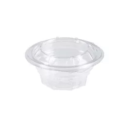   Egybefedeles kerek tálka - Luxy - 250 ml PET víztiszta (Hotform)