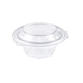   Egybefedeles kerek tálka - Luxy - 500 ml PET víztiszta (Hotform)