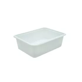   Szögletes alj 750 ml PP fehér prémium (Coveris) 124410/134115