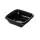 KIÁRUSÍTÁS Dishy szögletes tál PET fekete 125x125x38mm 250ml (tető: 22200100)