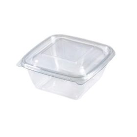   Dishy szögletes tál tető PET víztiszta 125x125x17mm 250-500ml