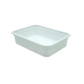 Szögletes alj 630 ml PP fehér (Coveris) 134109