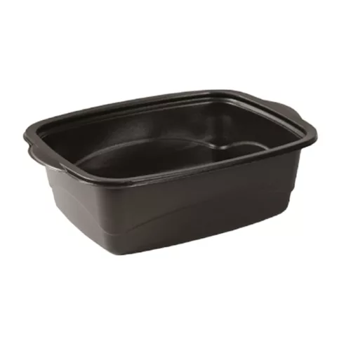 KIÁRUSÍTÁS Marmi tálca PP fekete 1500 ml (tető: 22200141)