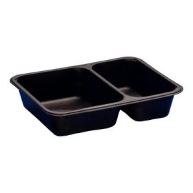   Mozaik tálka PP 2 részes fekete 590+500ml 227x178x41mm (D-9510C)