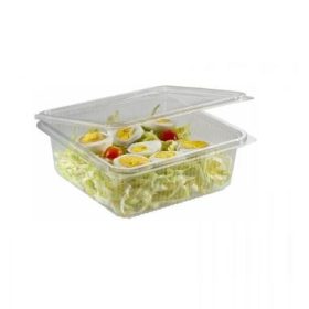   Egybefedeles szögletes doboz 182x142x55mm 750 ml PET (Hotform)